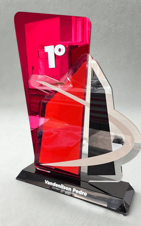 Troféu acrílico